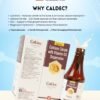 CALDEC calcium syrup with Calcium Citrate 100 mg and Vitamin D3 200 IU in a 200 ml pet bottle with cover, formulated for strong bones and improved calcium absorption.