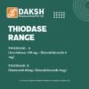 THIODASE X 8 tablets containing Etoricoxib 60 mg and Thiocolchicoside 8 mg in ALU-ALU blister pack for acute musculoskeletal pain
