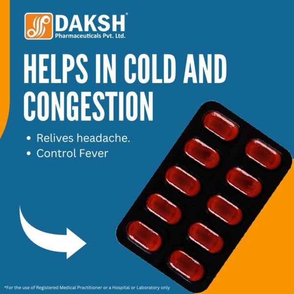 COLDEC™-PLUS (Phenylephrine 5 mg + Chlorpheniramine Maleate 4 mg + Paracetamol 500 mg + Levocetirizine 5 mg) 10 X 10 Blister Daksh pharma, cold and flu tablets, allergy relief medicine, fever relief tablets, combination cough and cold tablets India, PCD franchise, daksh pharma panchkula, Pharma distribution, third party manufacturing, Manufacturing company panchkula, Pharma company in India, Daksh panchkula, PCD Franchise across india, medicine wholesale distribution, haryana based pcd company, contract manufacturing, daksh, manufacturing capacity, medicine manufacturing, branded medicines india