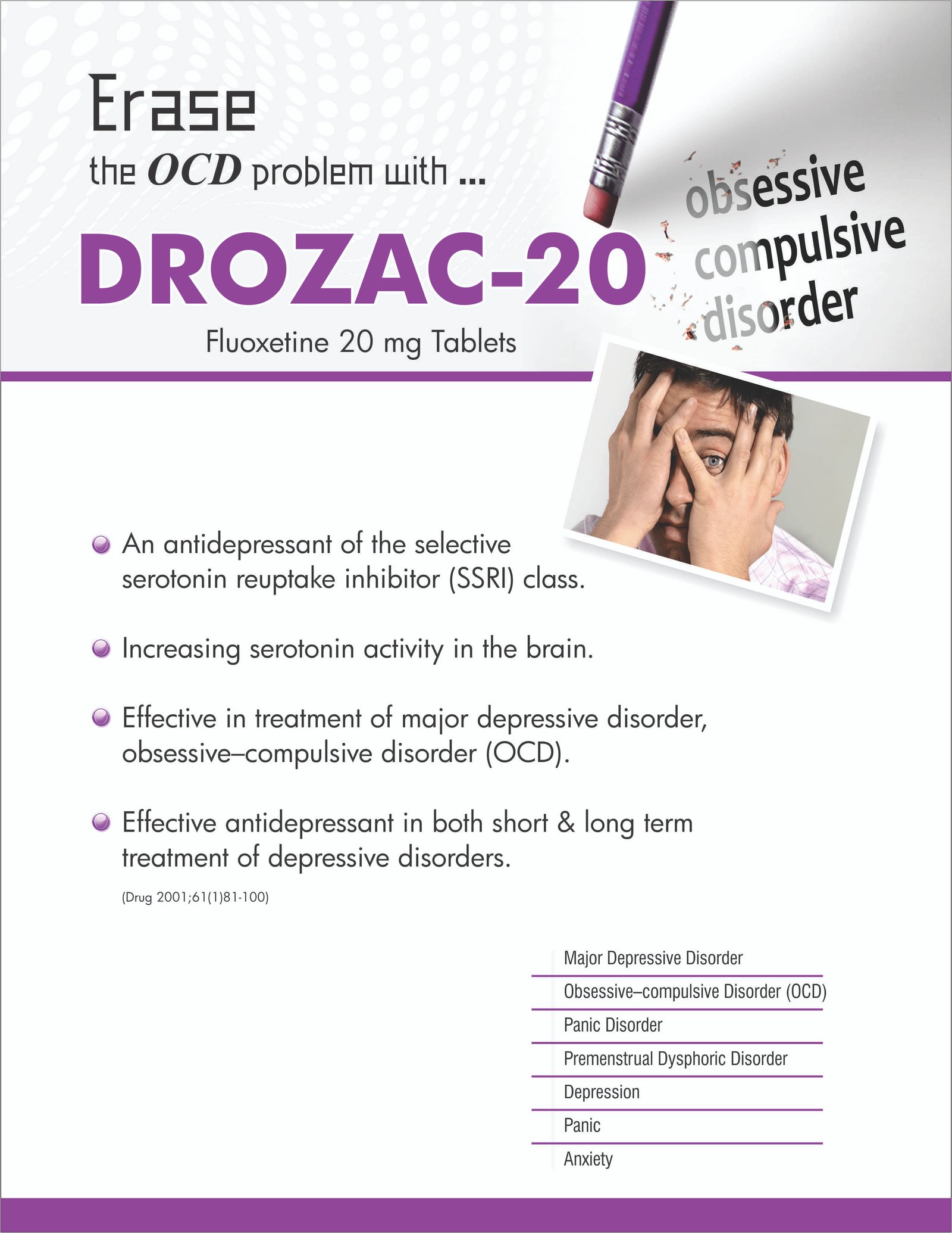 drozac-20, daksh pharma, daksh pharmaceuticals, pcd franchise, central nervous system,
